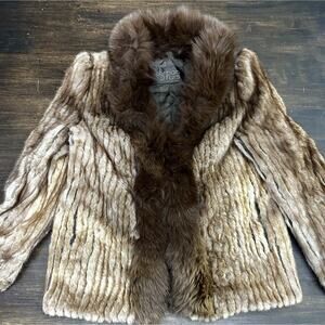 Women’s Female Fur jacket women's medium length Size 14 Chest 42 Inches Holzman